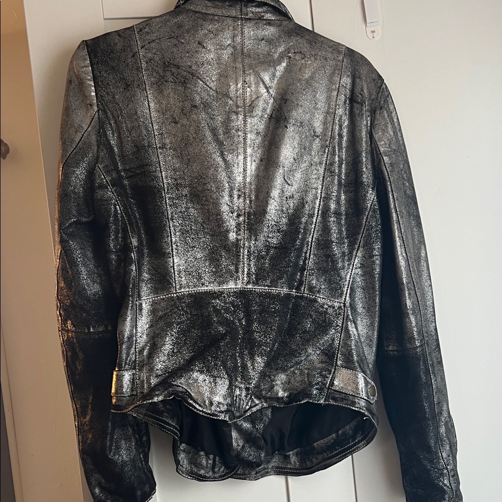 Muubaa Silver Metallic Women's Jacket - Picture 5 of 6